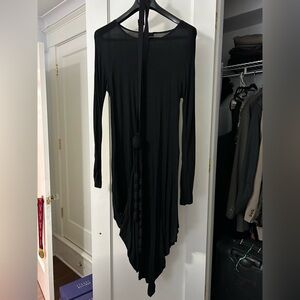 Marie Saint Pierre unique Elegant Black Long Sleeve Dress - size 4